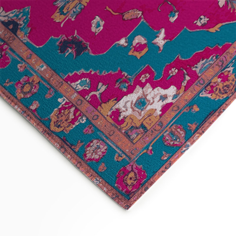 Tapis d'intérieur et d'extérieur mauve Tabriz, Rectangle 9 pi x 12 pi