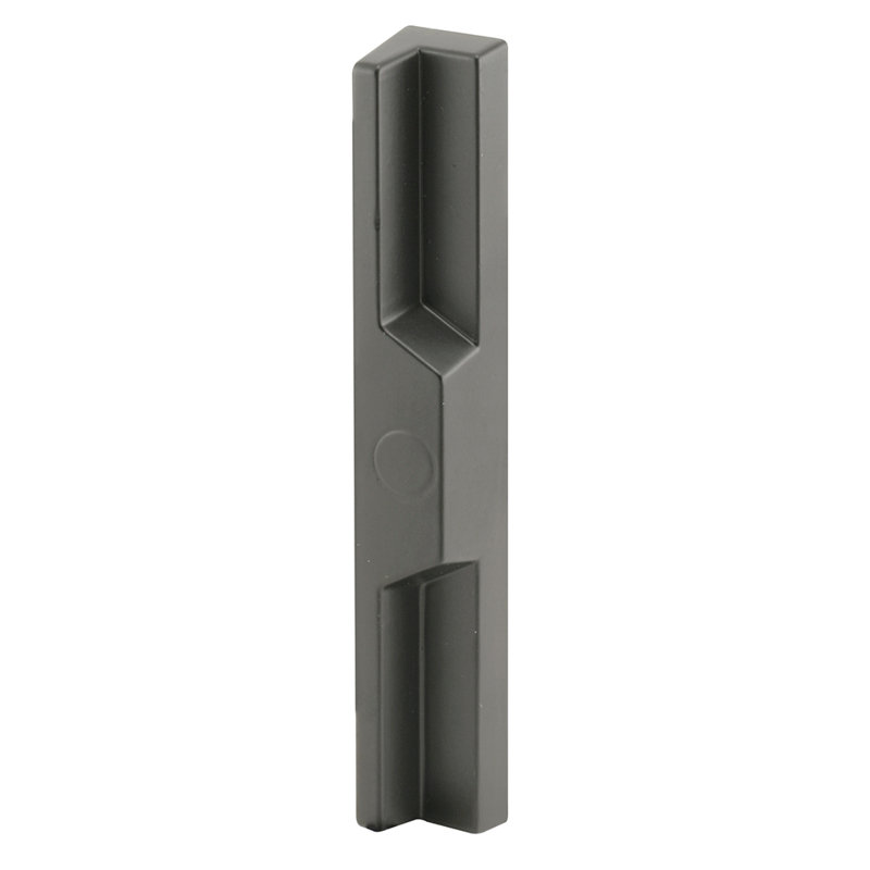 Porte de patio à finition noire coulée sous pression 7-1 / 4 po avec poignées extérieures et 6 fixations optionnelles (paquet simple)