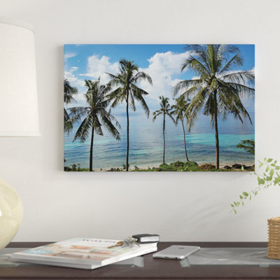 " Coconut Palm Trees, Bikini Beach, Panglao Island, Philippines " Graphic Art Print