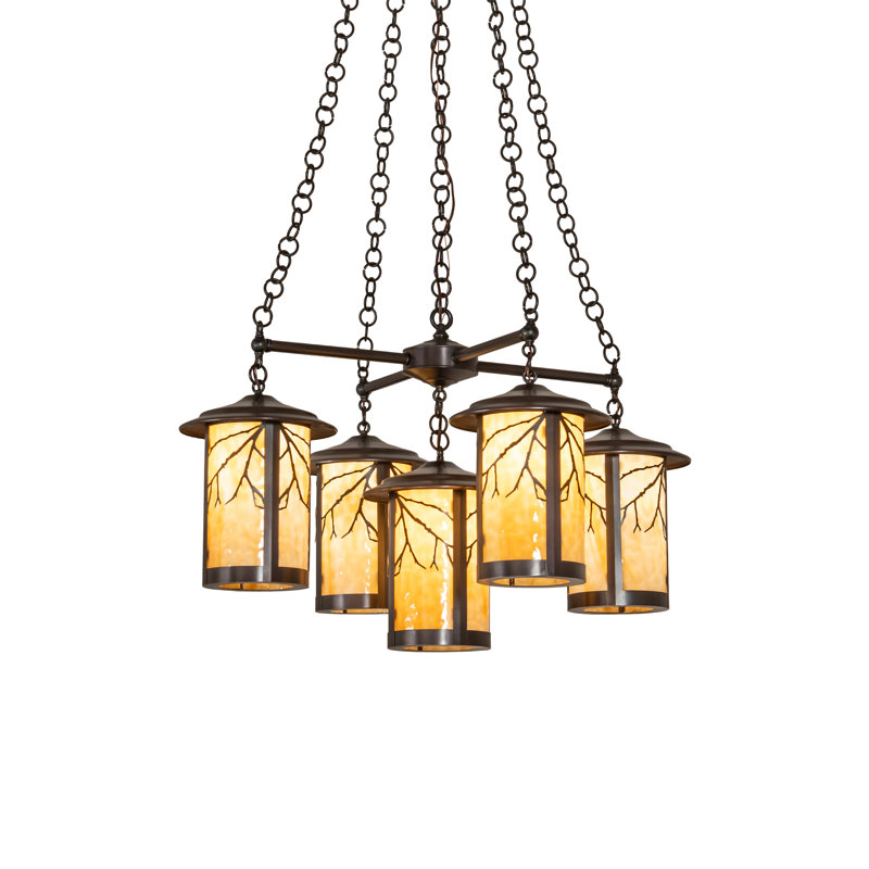 Lustre linéaire moderne à 5 lumières Bruening