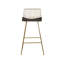 Caillier Upholstered Counter Stool with Metal Frame-105592164