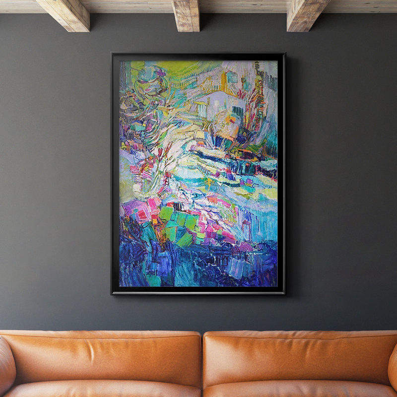 " Gathering Up The Goddess III ", Black, 42.5" H x 30.5" W x 1" D