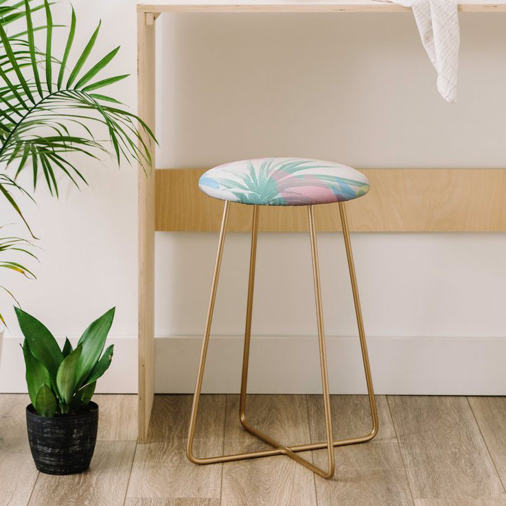 Tabouret de bar géométrique 25 po Palm