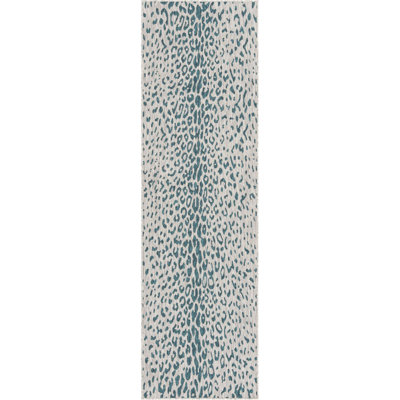 Teal Samburu Indoor/Outdoor Safari Rug