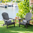 Chaise Adirondack pliante en bois massif Woking