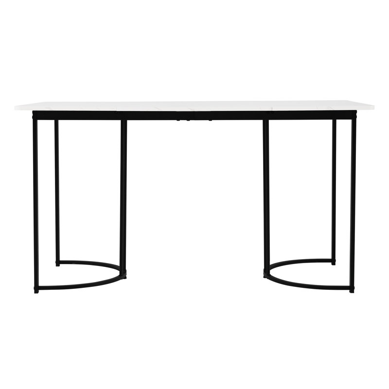 Metal Base Dining Table