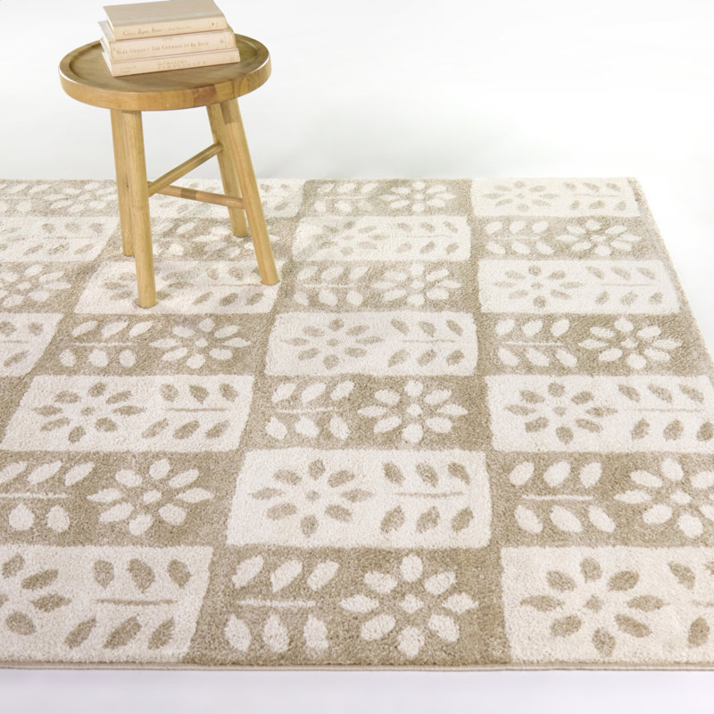 Tapis beige Karol, Rectangle 7 pi 10 po x 10 pi