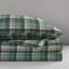 Ensemble de draps doux et durable à carreaux verts, parfait pour un décor de chambre à coucher confortable et élégant.-120903075-120903077