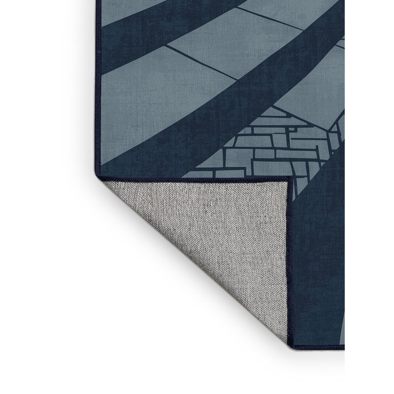 Tapis gris lavable à la machine Orkan Varanasi Ghats Global, 7 x 10