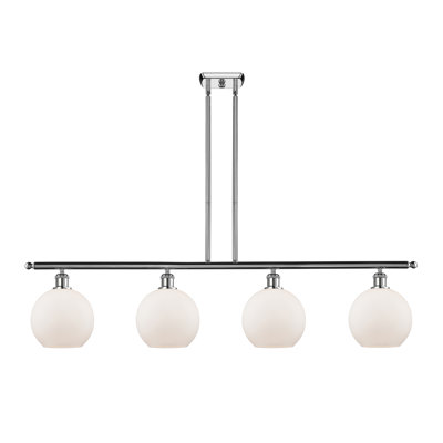 Luminaire suspendu linéaire à 4 lumières pour îlot de cuisine Hamida
