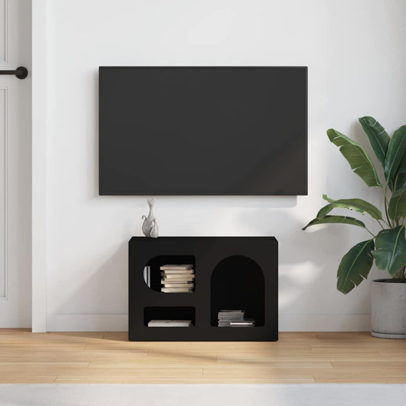 Unfinished TV Stand, 40cm H x 60cm L x 35cm W, Black