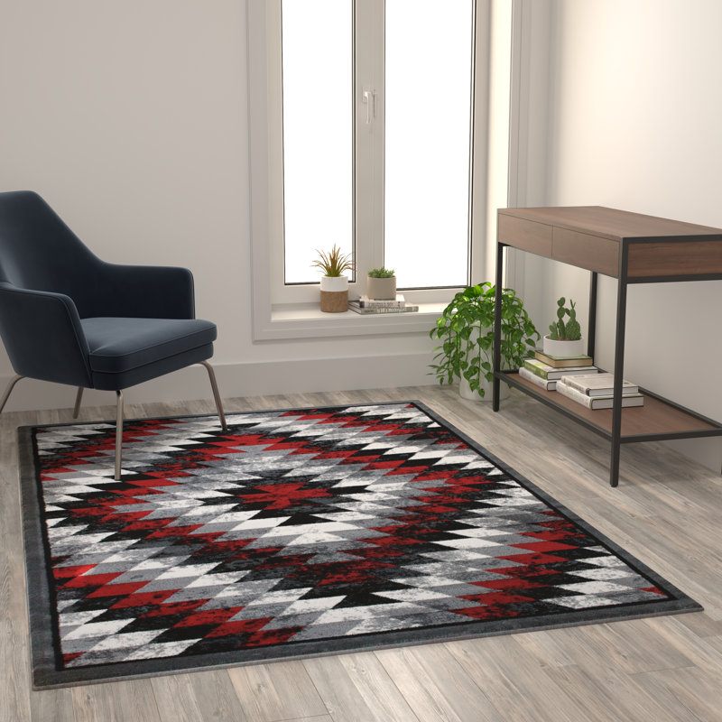 Tapis intérieur Akwasi, Rectangle 5 pi 3 po x 7 pi 3 po