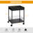 Double-Layer Rolling Storage Cart, Black