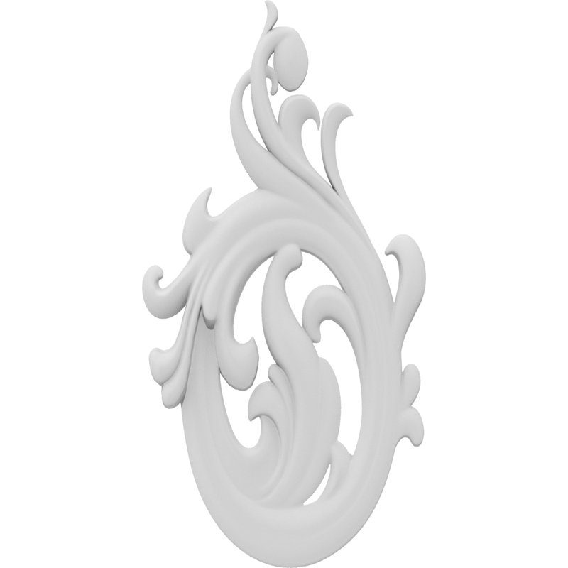 Applique Fayette Rosette, H 10 po x l 5 po x P 0,63 po, Droite