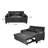 61'' Convertible Sleeper Sofa Bed, 2-Seater Loveseat Sofa w/Pockets-116571861-115120294