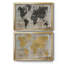 Carte du monde - ensemble de 2 reproductions de cadres photo-2107835-2107839