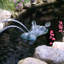 Spitting Hippo Head Cast Garden Statue
