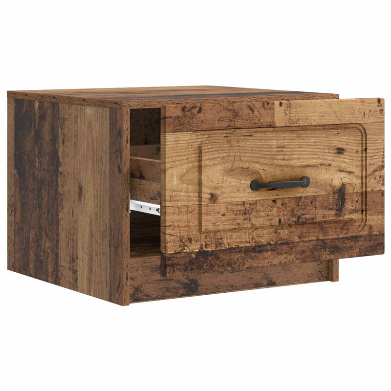Coffee Table with Storage, 37cm H x 50cm L x 49cm W, Old Wood