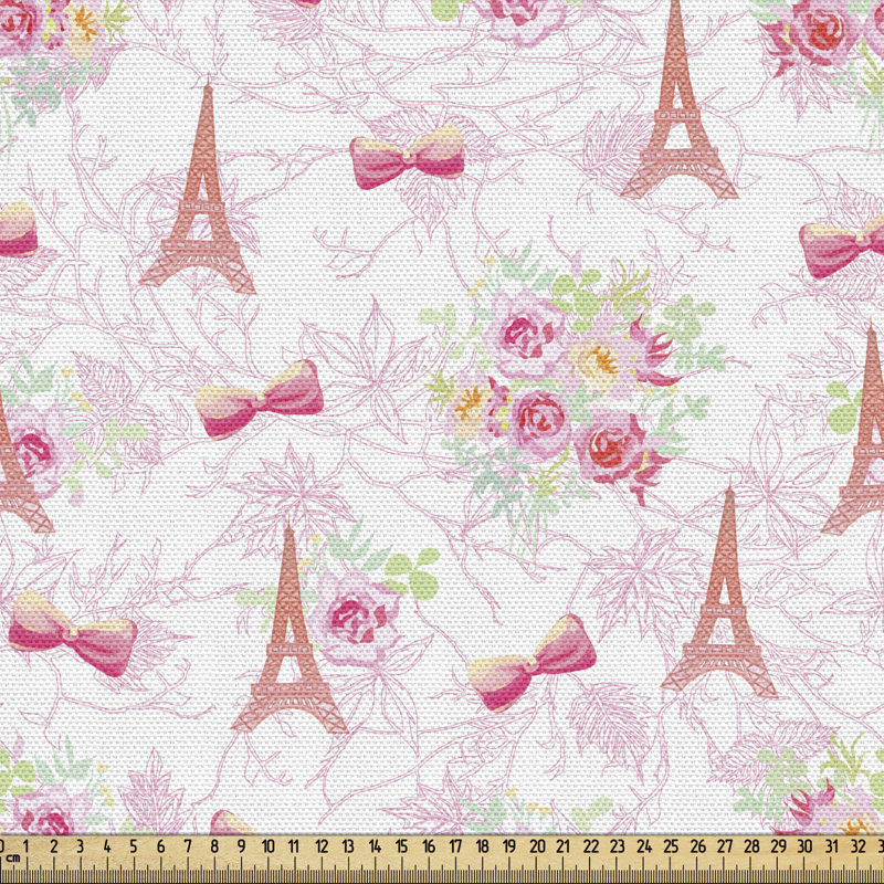 Tissu Ambesonne Paris, l 58 po x L 180 po