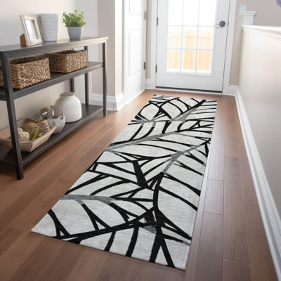 Tapis noir de qualité supérieure lavable à la machine