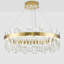 Lustres modernes en cristal Glod pour la salle à manger, luminaire suspendu 3 lumières à température / intensité variable avec télécommande, luminaires suspendus réglables en hauteur pour la cuisine, le salon
