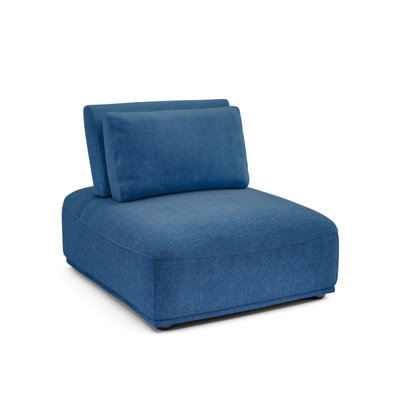 Aukeem 37'' Wide Extendable Armless Chair