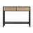 Rattan 2-Drawer Console Desk
