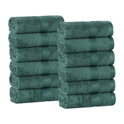 Nolhan 12 Piece Rayon from Bamboo Washcloth Towel Set