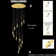 Natya 12 - Light Crystal Dimmable LED Teardrop Chandelier