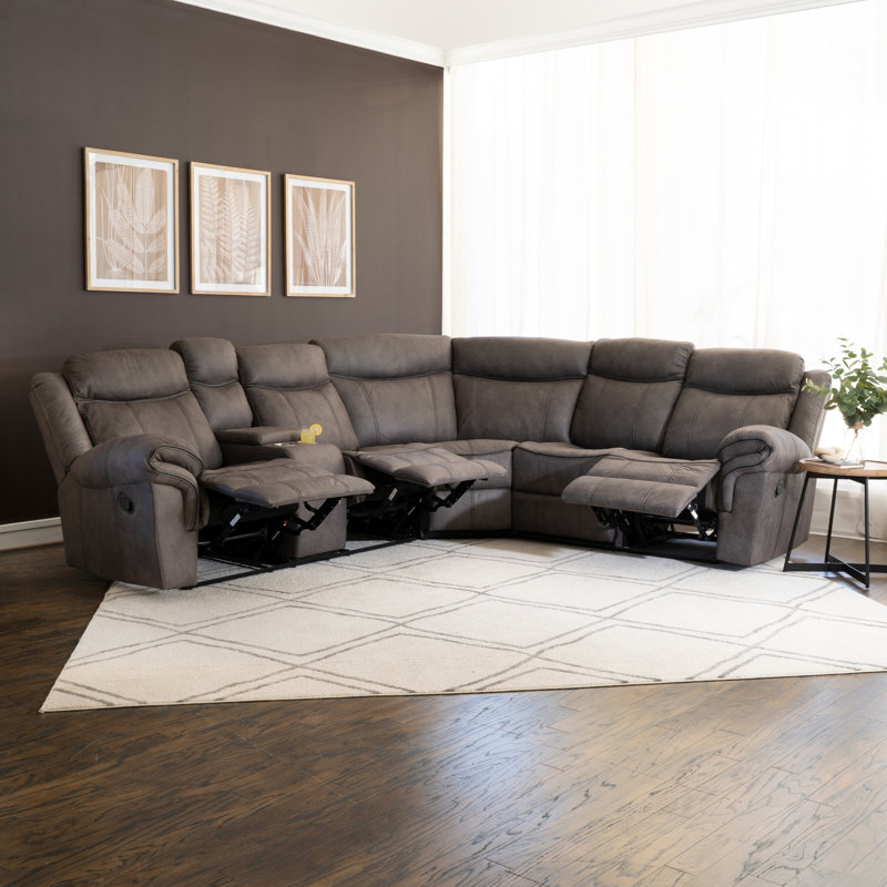 Gideon Grey Manual Reclining Sectional
