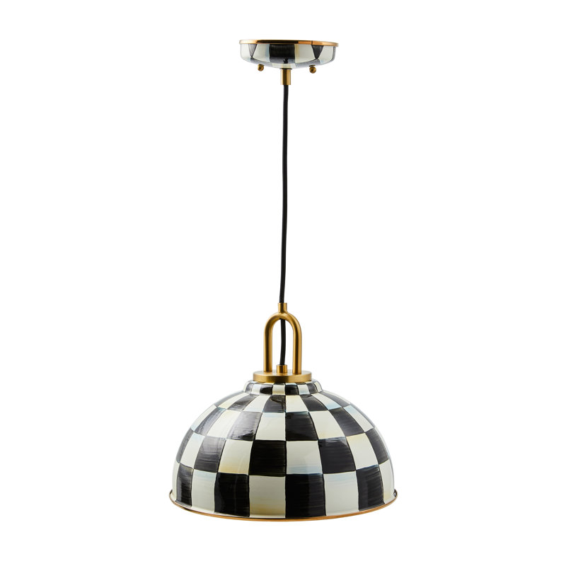 Courtly Check Dome Pendant Lamp, 12