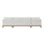 Canapé modulaire en chenille ivoire Valiant avec 4 coussins Valiant