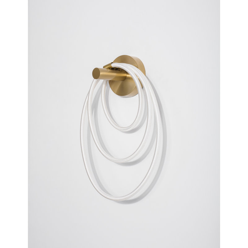 Solid Brass LED Flush Mounted Sconce