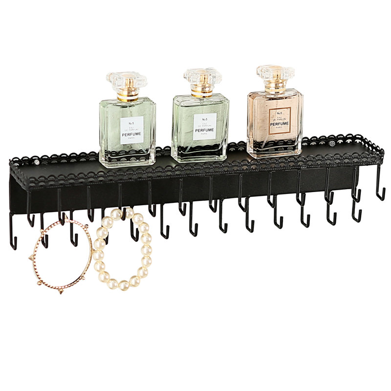Lall Wall Mounted Jewellery Holder, Black