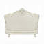Causeuse en cuir synthétique blanc perle Adara