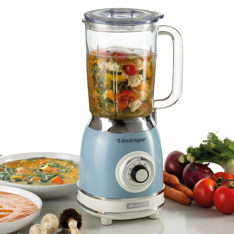 Ariete Vintage 1.5L Glass Jug Blender, Blue