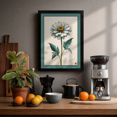 Daisy Study Botanical - Framed Print