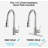 KISRAIS Pull Down Kitchen Faucet with Soap Dispenser