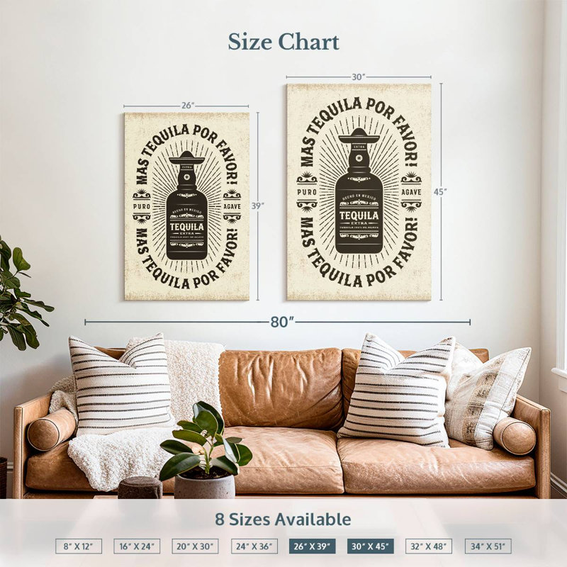 Yarlin Tequila, 39" H x 26" W