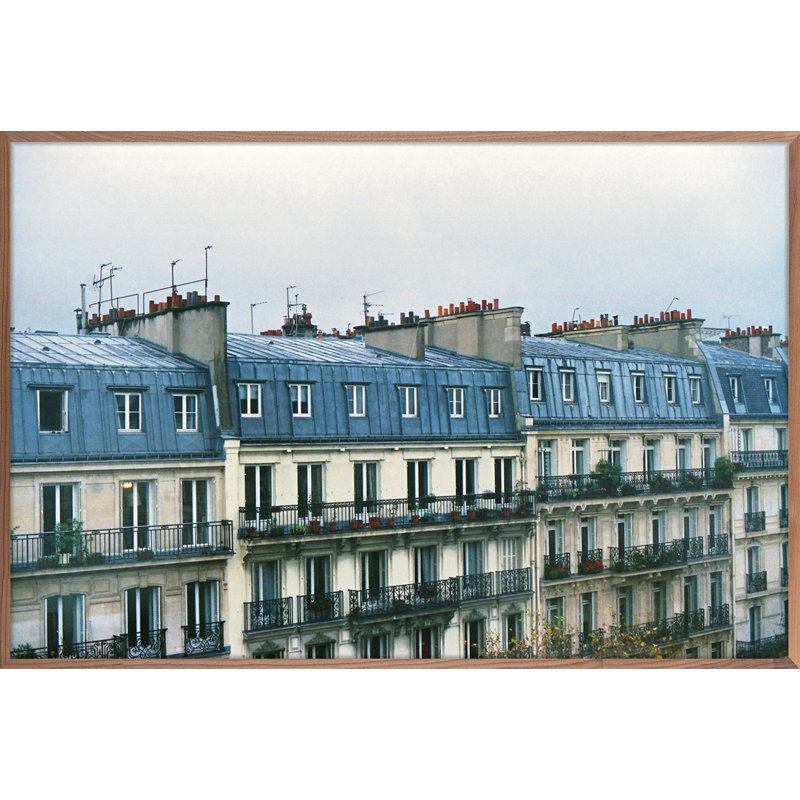 «Paris Rooftops 2» par Bryce Laurino - photographie à cadre flottant