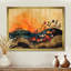 Fleurs orange orange, champ de fleurs I - art mural floral-264609358-264609721-23203818