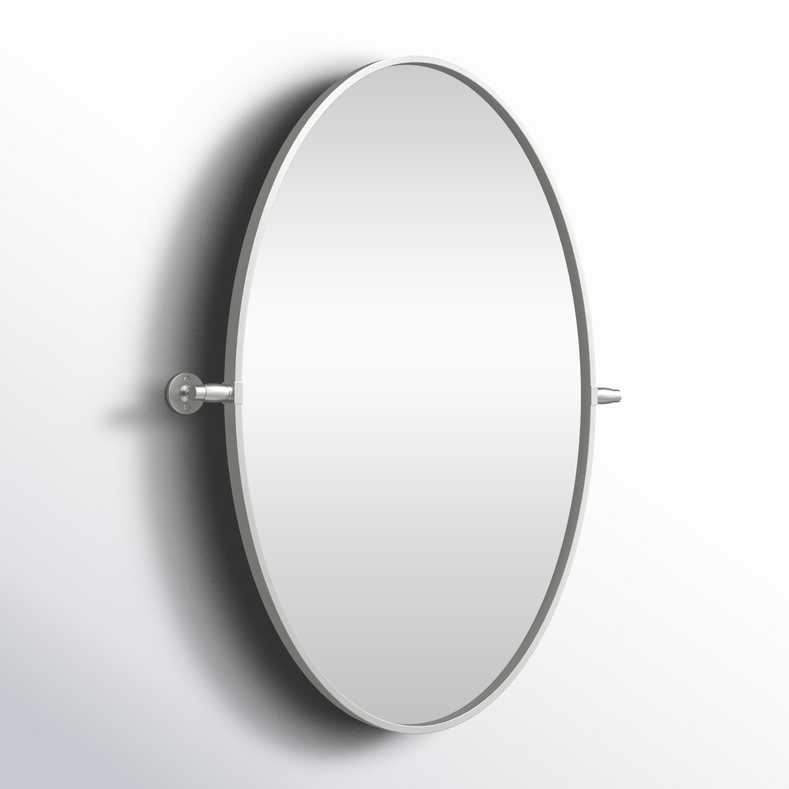 Belfield Metal Wall Mirror, 20" x 24", Silver