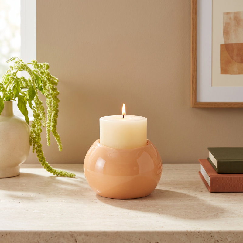 Candy Candle Holder, Apricot