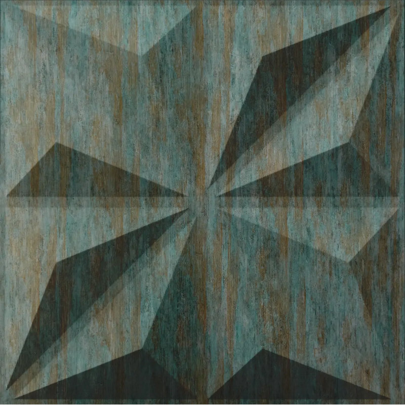 Panneau mural 3D de qualité supérieure 19,7 po x 19,7 po, panneaux 3D triangulaires blancs en PVC pour la maison (ensemble de 12)