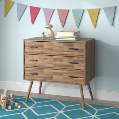 Commode d'appoint 3 tiroirs Alcantar