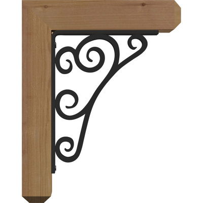 , 3 1/2"W x 11 1/2"D x 14"H 2" Thick Triple Brace Tristan Craftsman Ironcrest