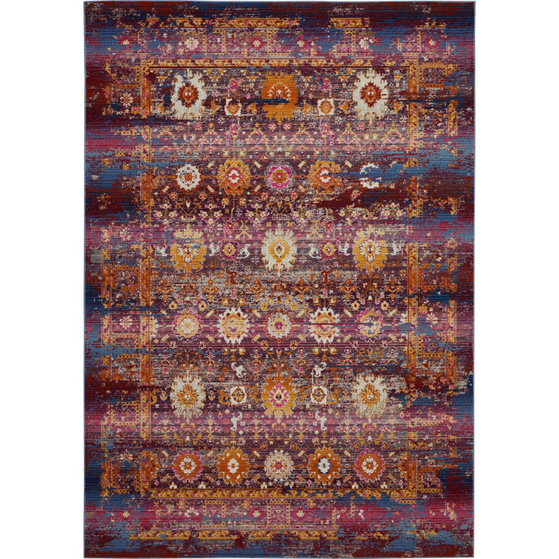 Oriental Indoor Rug, Rectangle 4' x 6'