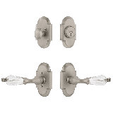 Nostalgic Warehouse Cottage Entry Set with Parlour Crystal Lever