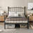 Queen Bed Frame With Headboard And Footboard Metal-1103081336-1075325641