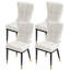 Chaise rembourrée moderne avec structure en métal-456032064